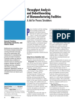 Throughput Analysis and Debottlenecking of Biomanufacturing Facilities