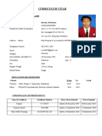 Curriculum Vitae: Personal Particulars