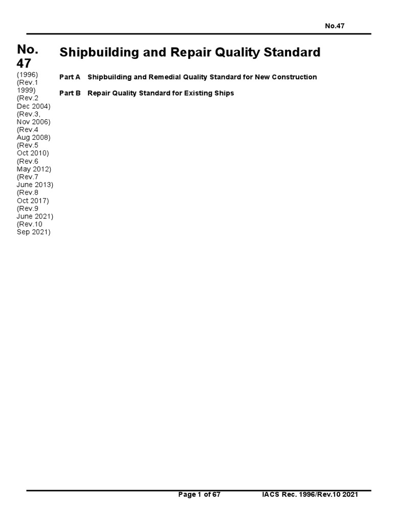 IACSShipbuilding Standards PDF Welding Construction
