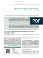 Peripheral Ameloblastoma With Neoplastic Osseous Invasion Versus Peripheral Intraosseous Ameloblastoma