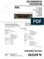 Service Manual: Fm/Am Compact Disc Player