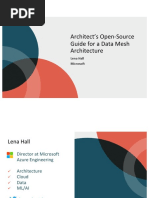 Architect's Open-Source Guide For A Data Mesh Architecture: Lena Hall Microsoft