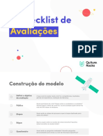 Checklist de Avaliacoes