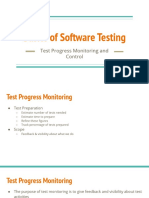 Basics of Software Testing: Test Progress Monitoring and Control