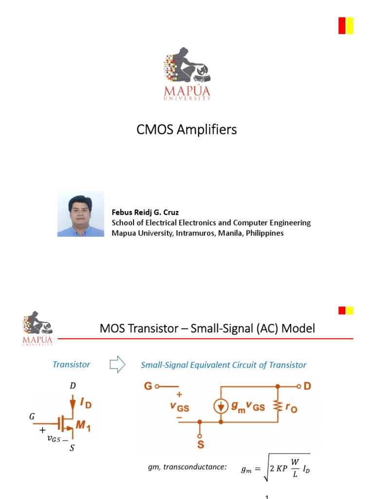 5 CMOS Amplifiers - AC Analysis | PDF | Cmos | Amplifier