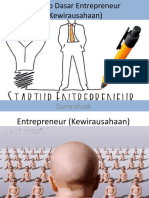 Konsep Dasar Entrepreneur
