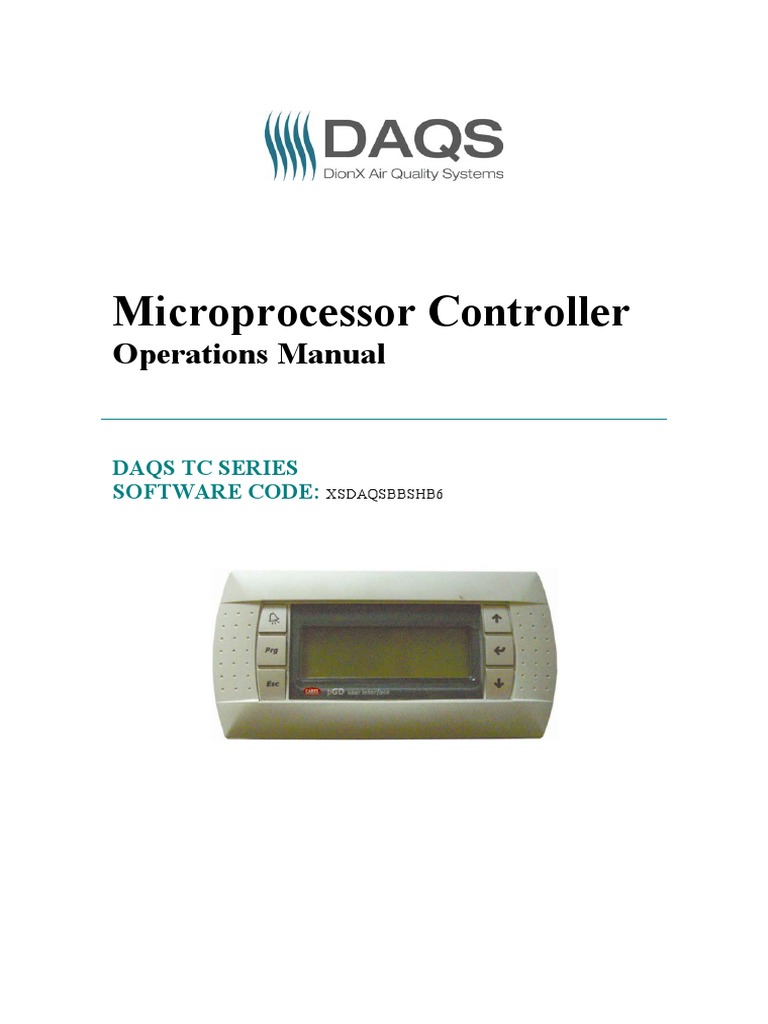 Controller Operations Manual - XSDAQSBBSHB6 D1 | PDF | Menu (Computing ...