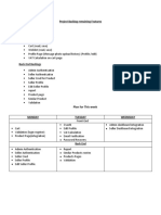 Project Backlog Remaining Features