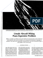 Unsafe Aircraft Wiring Poses Expensive Problem: of of
