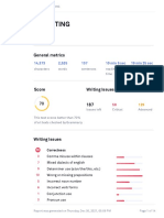 A4 Writing: General Metrics