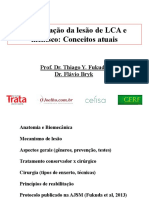 Reabilitação LCA e menisco: conceitos atuais em