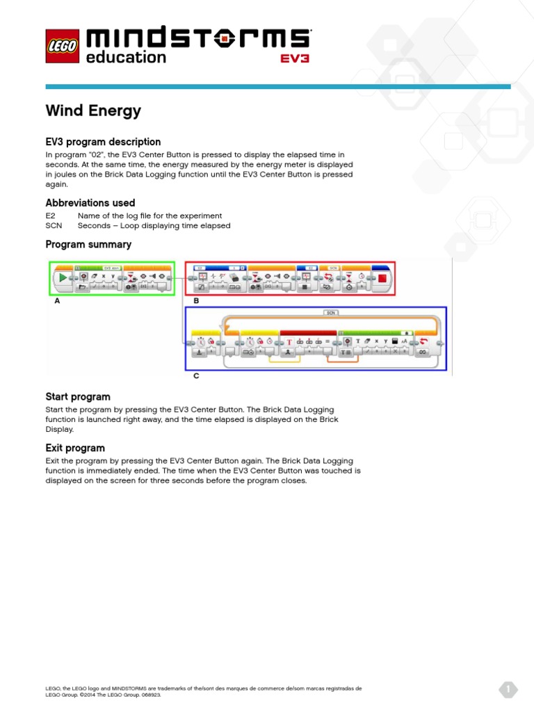 Wind Energy: EV3 Program Description | PDF | Business | Technology ...
