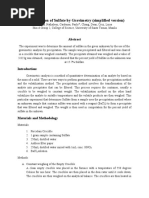 Download Determination of Sulfate by Gravimetry by Christian Vincent Maranan Lumaban SN55530545 doc pdf