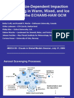 Aerosol Size-Dependent Impaction Scavenging in Warm, Mixed, and Ice Clouds in The ECHAM5-HAM GCM