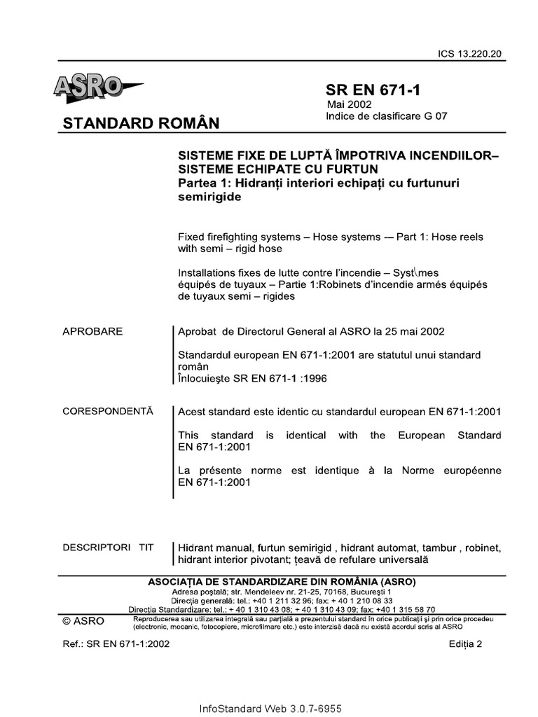 EN 671-1 Standard Overview | PDF | Computers