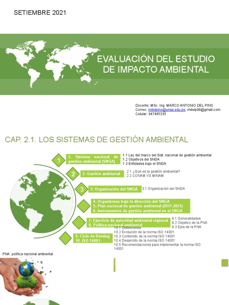 Evaluacion de Estudio de Impacto Ambiental | PDF | Ciencias sociales ...