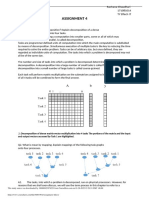 Decomposition of dense matrix-vector multiplication into 4 tasks