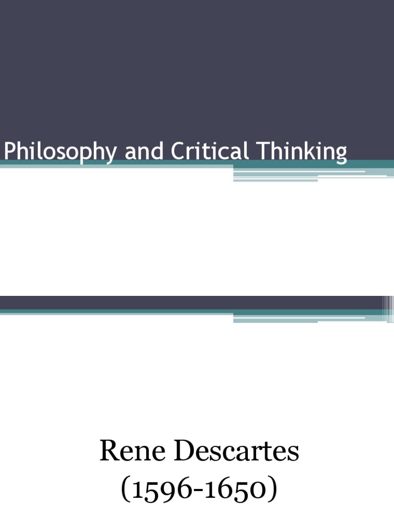 philosophy and critical thinking pdf