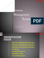 OIL PMS: An Overview of the Performance Management System