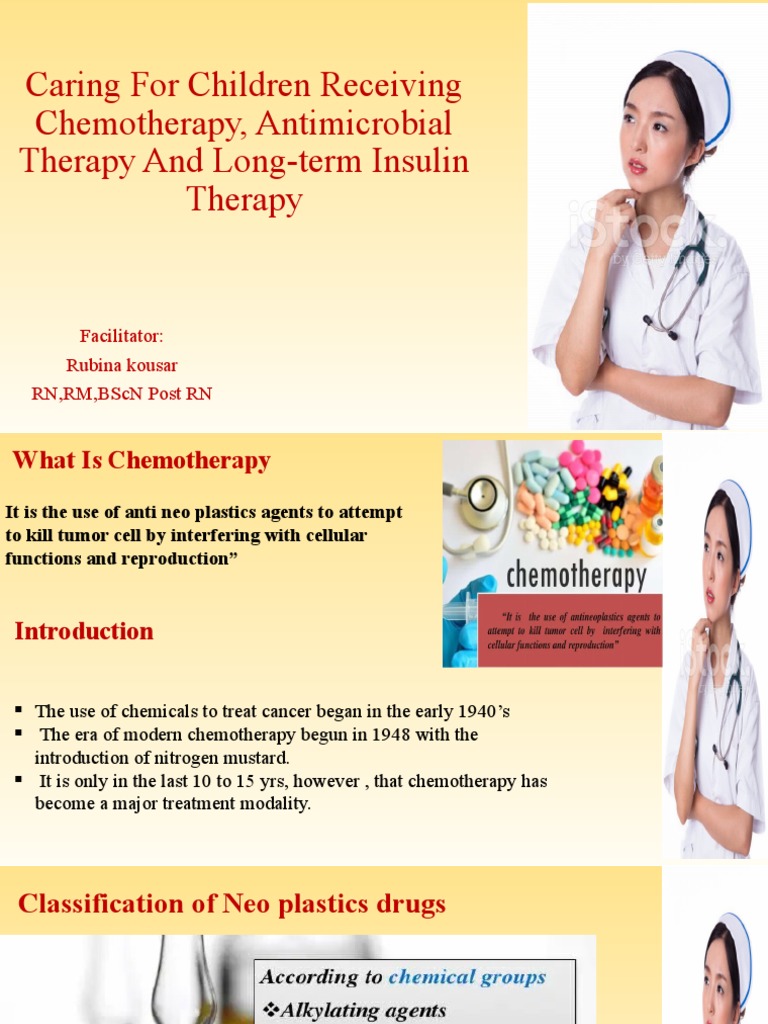 Nursing Care for Children in Chemotherapy | PDF | Chemotherapy | Diabetes