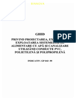 57737240 GP 043 1999 Ghid de Proiectare Inst Apa Canal Cu Cond de PVC