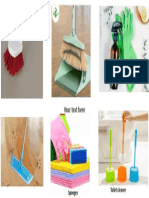 Your Text Here: Scrubbing Brush Broom and Dustpan Gloves