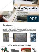 Rock Thin Section Preparation - A Short Guide