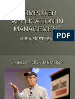 Computer Application in Management