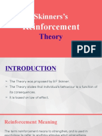 Skinners's Reinforcement Theory