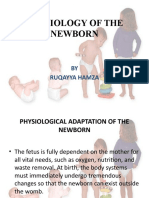 Physiology of The Newborn MCH Buk