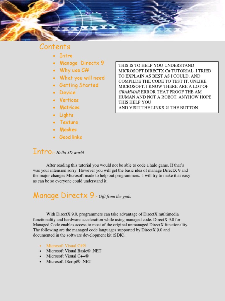 3 D Tutorial | PDF | Computing | Software Engineering