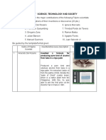 Group 5 Worksheet Science, Technology and Society Task: Research On The Major Contributions of The Following Filipino Scientists