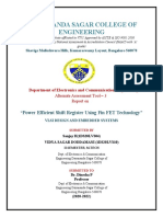 Dayananda Sagar College of Engineering: "Power Efficient Shift Register Using Fin FET Technology"