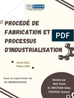 Rapport de Tp de Processus d'Industrialisation Et Procédés de Fabrication