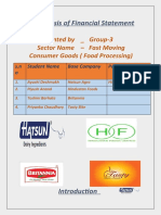 Analysis of Financial Statement