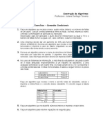 CA Exercicios Comandos Condicionais