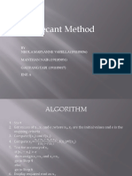 Secant Method: BY Neola Maryanne Varella (191103036) MANTHAN NAIK (191103031) GAURANG TARI (191103017) Ene A