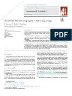 Groundwater Effect On Bearing Capacity of Shallow Strip Footings