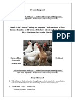 Project Proposal On Small Poultry Farming in NE DSD Edited by Prof. Karu