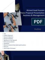 Ahmed Azad Hussien Thesis Proposal Presentation Business & Management
