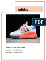 Adidas: Prepared By:-Aisha Sirwan Rahman Supervisor: - Rawezh Hakm Sabir Course Name: - Academic Debate