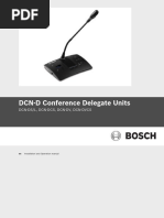 DCN-D Conference Delegate Units: DCN-DS/L, DCN-DCS, DCN-DV, Dcn-Dvcs