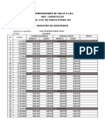 Registro de Asistencia Moreno