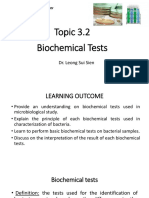 Topic 3.2 Biochemical Tests