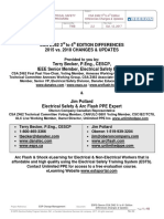 ESPS Oberon CSA Z462 3rd To 4th Edition Differences Rev 2.2 20171012