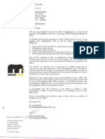 HR offer letter template for Consultant position