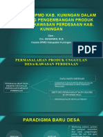 Kebijakan DPMD Kab. Kuningan Dalam Mendukung Pengembangan Produk Unggulan Kawasan Perdesaan Di Kab. Kuningan