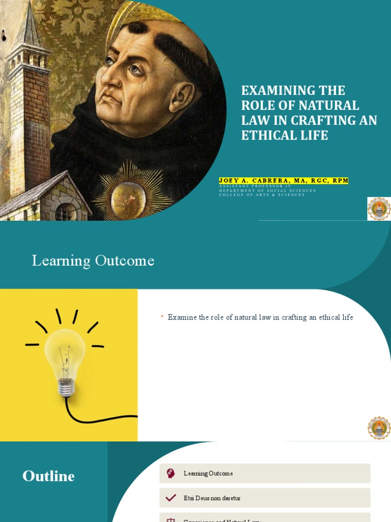 Module 2.2 (Examining The Role of Natural Law in Crafting An Ethical ...