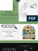 Clean & Organize Storage FOR Vegetables: Francine Gilianne M. Abanador