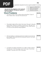 FR4 Word Problems Addition and Subtraction 